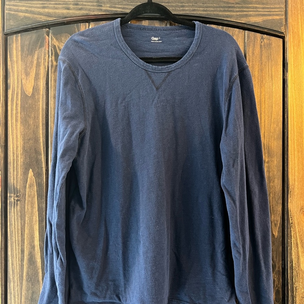 Mens Large Gap Shirt Navy Blue